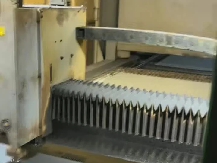 Laser cutting sheet metal at LIUMAI factory in Zhongshan, China