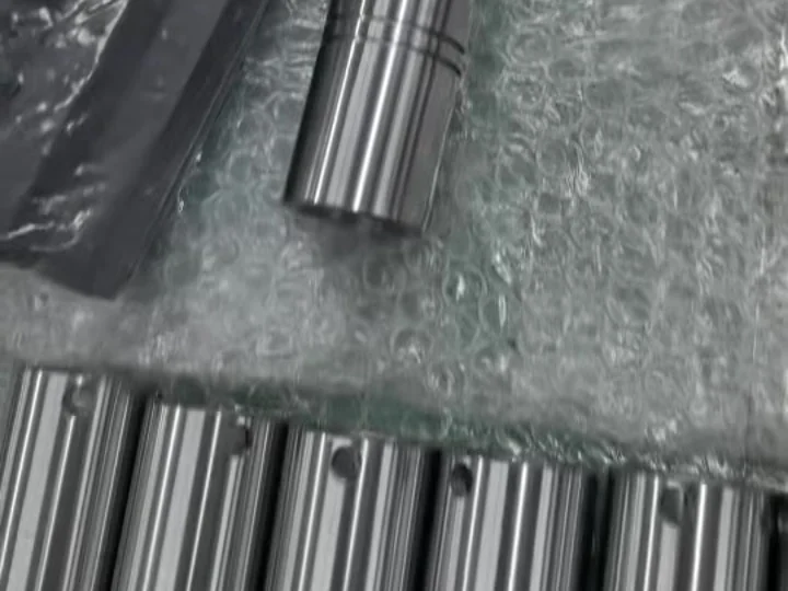 Batch of machined shaft components at LIUMAI