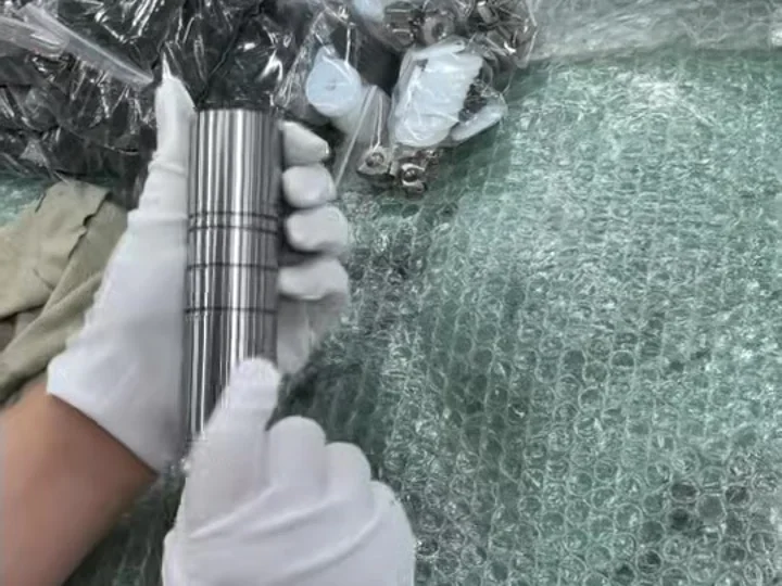 Inspection of a machined shaft at LIUMAI