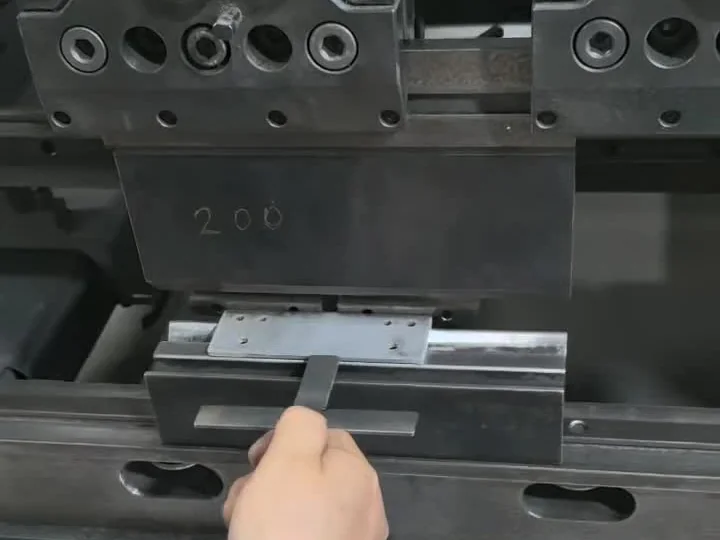 Sheet metal press brake bending operation at LIUMAI
